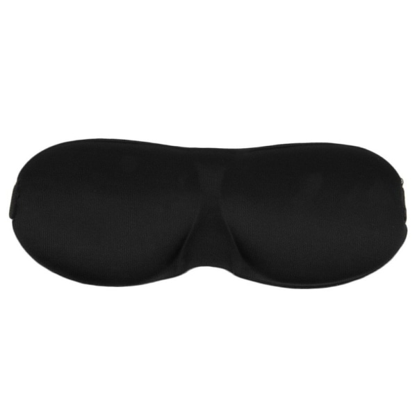 3D Sovemaske / øyemaske / bind for øynene - Sort Black