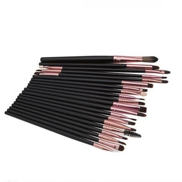 20 makeup børster - Rosé Pink gold