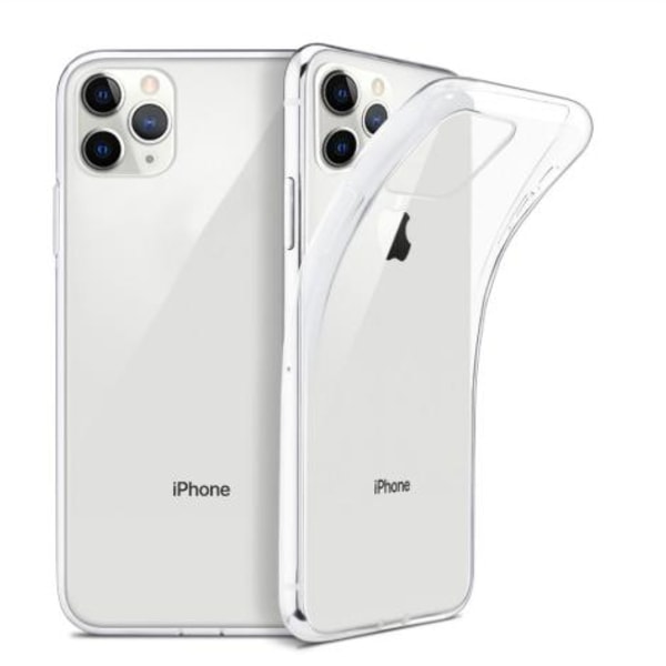iPhone 11 PRO silikonikotelo - Läpinäkyvä Transparent