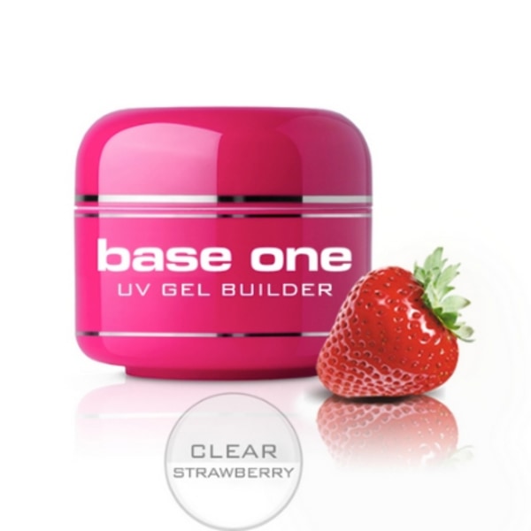 Base one - Aroma - Clear strawberry pink 15g UV-gel