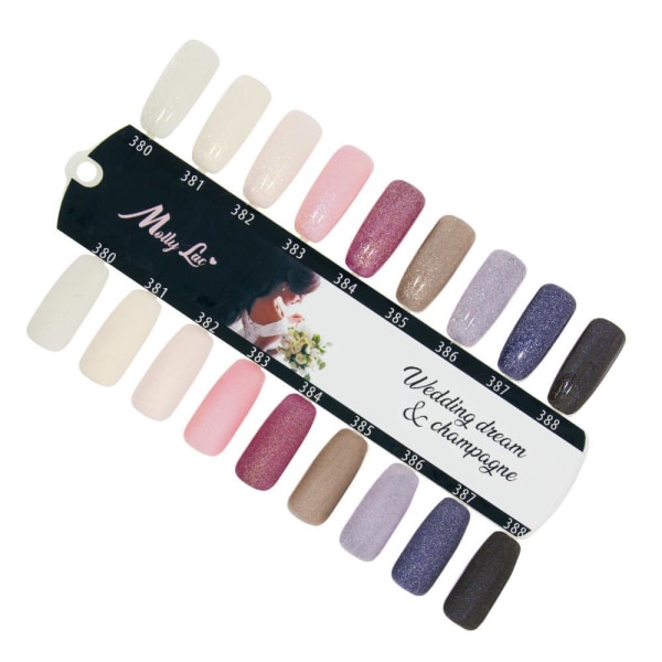 Mollylac - Gelelakk - Wedding Dream & Champ - Nr387 - 5g UV gel/LED