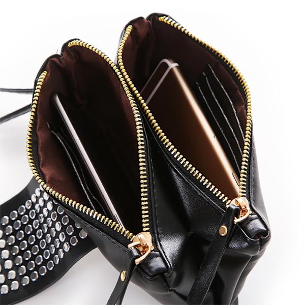 Taske pung/pung Rivet rebloggede nitter/clutch mode Black