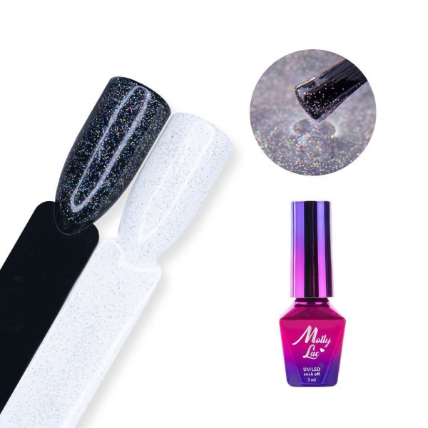 Mollylac - Top no wipe - Star do - UV-gel/LED - Topcoat Multicolor