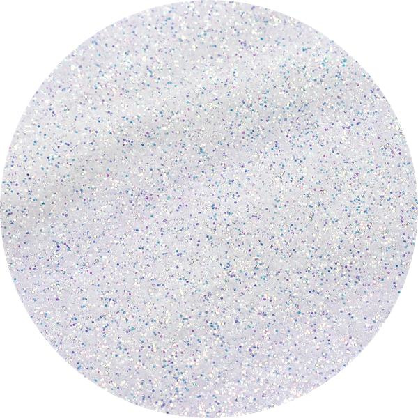 Negleglitter - Finkornet - Hvid regnbue - 8ml - Glitter White