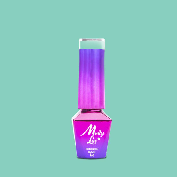 Mollylac - Gellack - Delikat kvinne - Nr65 - 5g UV-gel / LED Turquoise