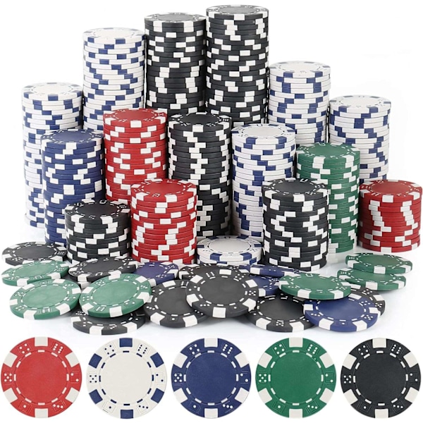 Poker Set i Aluminiumväska – 300 Marker, Komplett för Hemmakvällar & Turneringar multifärg