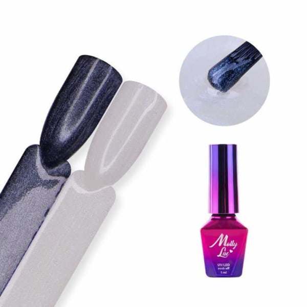 Mollylac - Top no wipe - Metalic - UV-gel/LED -Topplack multifärg