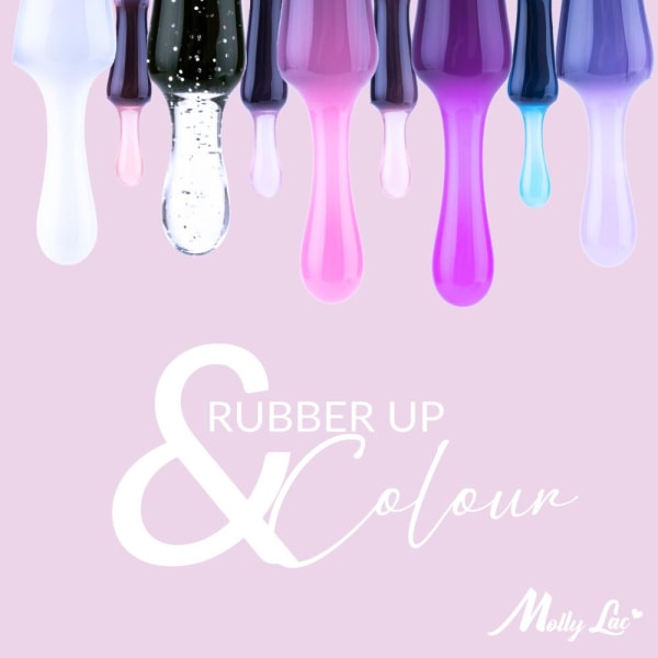 Mollylac - Rubber base 2in1 Up&Colour - Nr 5 - UV-gel/LED - Baslack