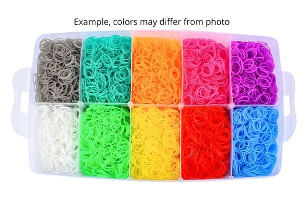 Mega kit Loom Bands - 4500 kpl tarvikkeineen Multicolor