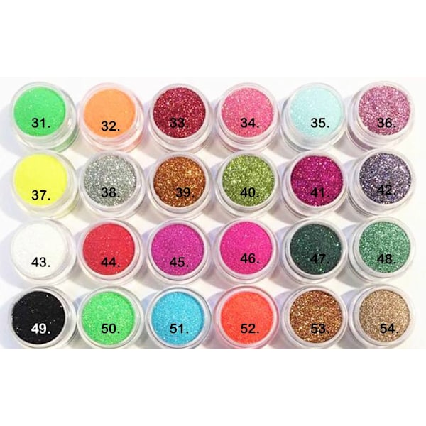 Finkornet glitter 21. Multicolor