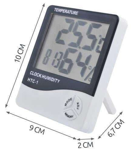 Termo- och hygrometer för fransförlängning, -10 till 50°C, vit Vit
