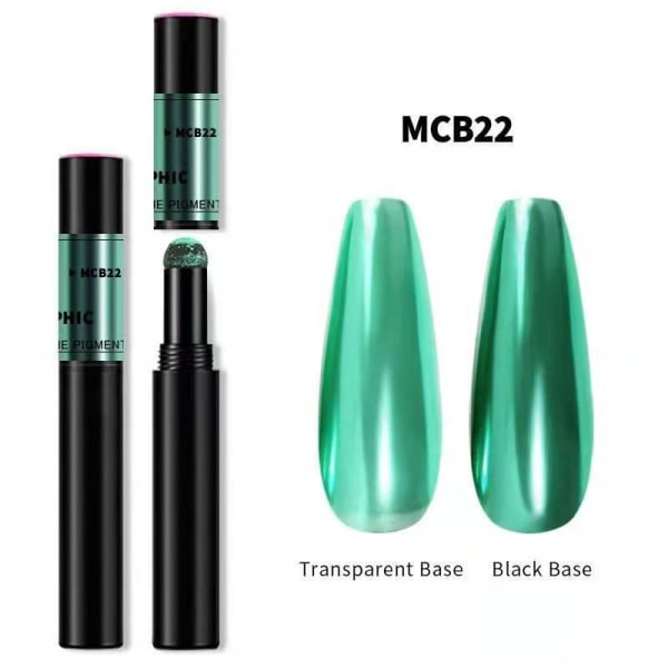 Mirror powder pen - Chrome pigment - 18 olika färger - MCB22