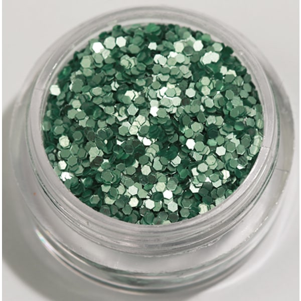 1st Hexagon glitter Mintgrön (matt)