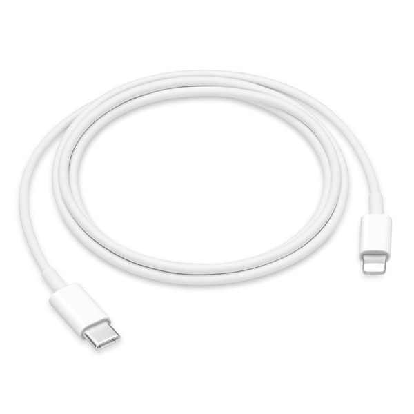 Laddare Snabbladdare kompatibel med Iphone - Adapter + Kabel 20W USB-C 2m Vit