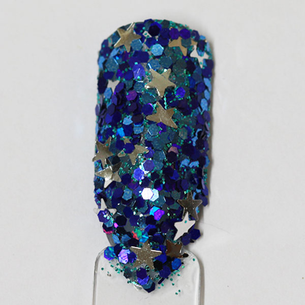 Kynsien glitter - Mix - Frozen - 8ml - Glitter Blue