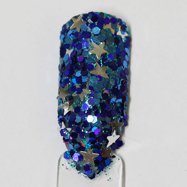 Nagelglitter - Mix - Frozen - 8ml - Glitter Blå