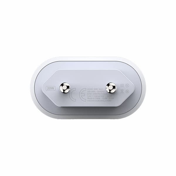25W iPhone Snabbladdare för Apple 11/12/13/14/15 med USB-C Strömadapter Vit