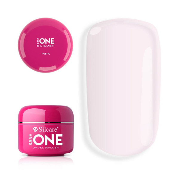 3-pak Base one - Builder - Klar, Pink, fransk pink 45g UV gel Multicolor