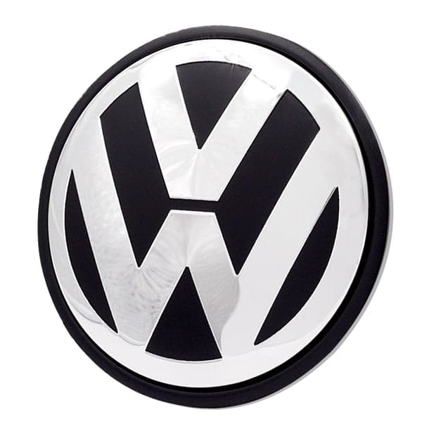 4-Pack Volkswagen Centrumkåpor – Hjulnav Emblem Silver