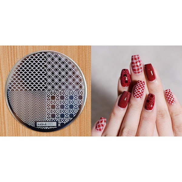 Nail Art Stempling, Stempling plade NR 21