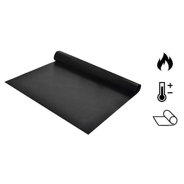 3 grillmåtter, ovnmåtter, bagemåtter - Non Stick - 40x33 Black