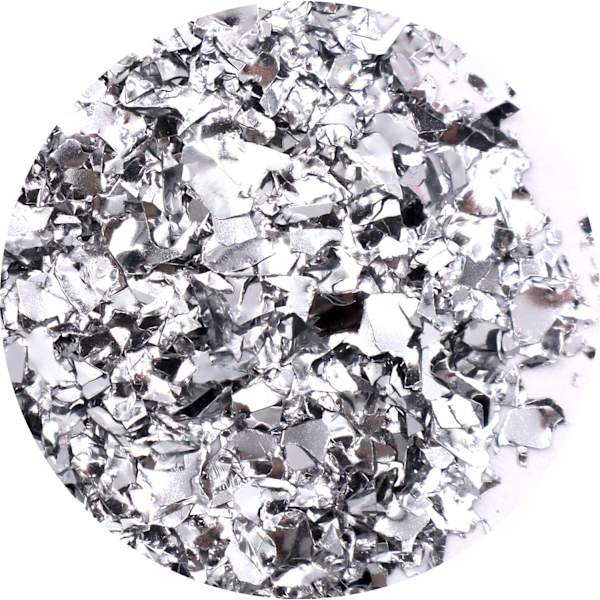 Nagelglitter - Flakes / Mylar - Silver metallic - 8ml - Glitter Silver