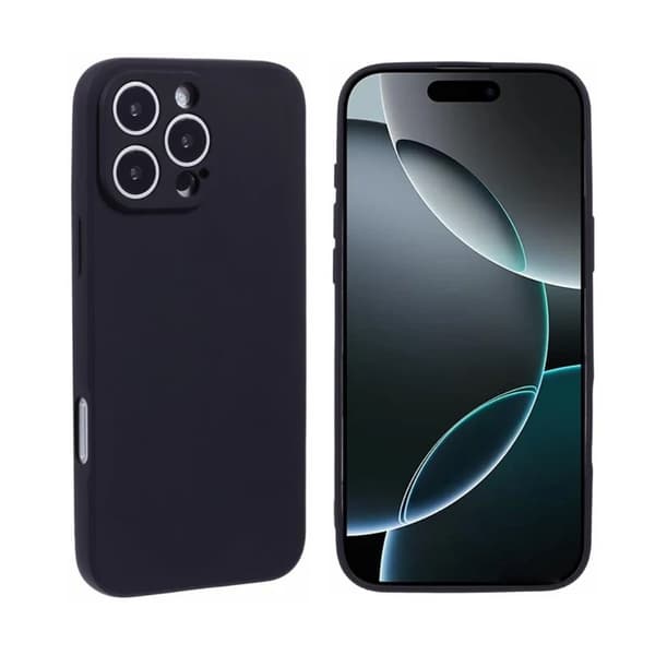 iPhone 16 - TPU-deksel med linsebeskyttelse Black