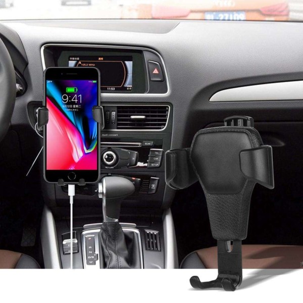 Mobilholder til bilen - Gravity bilholder luftindtag - Black