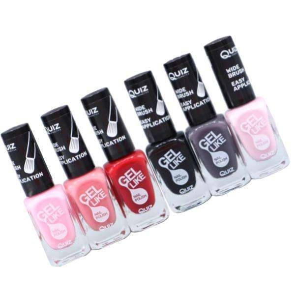 6st nagellack, nail polish - Set  - multifärg