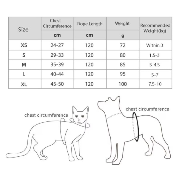 Katte- og hundesele som er enkel og justerbar Red M