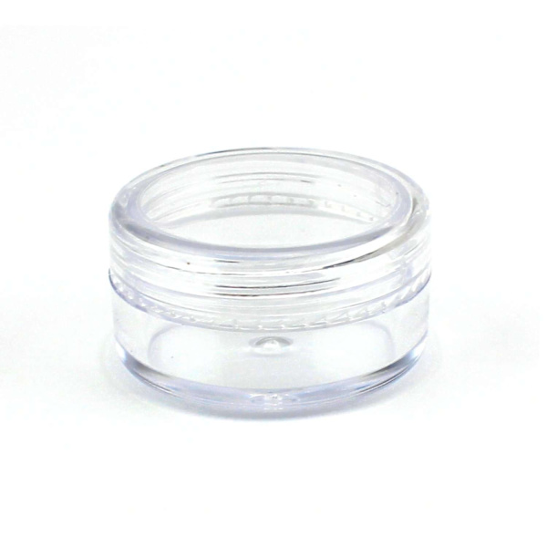 5 säilytyspurkkia 5ml Transparent