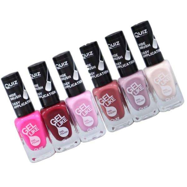 6st nagellack, nail polish - Set  - multifärg