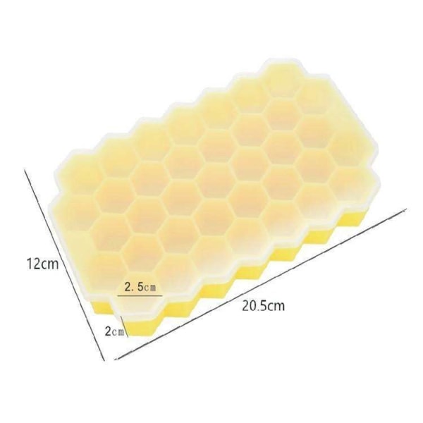 Isform Bageform til isterninger - Hexagon - isterningeform Multicolor