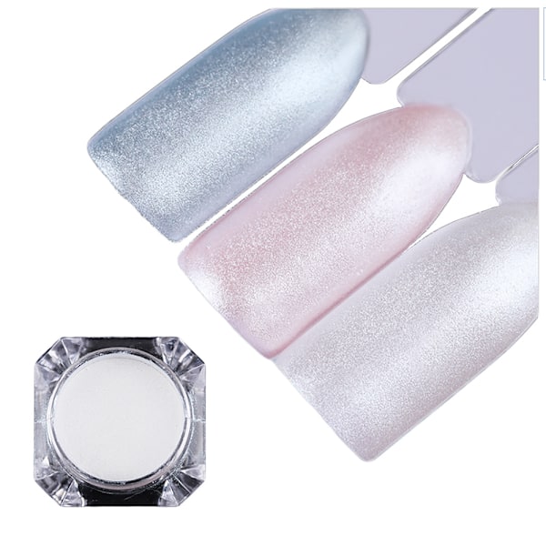 Pearl mermaid powder white - Pärlpigment Vit