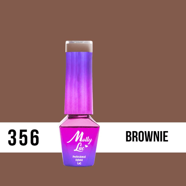 Mollylac - Gellack - Choco Dreams - Nr356 - 5g UV-gel / LED Brown