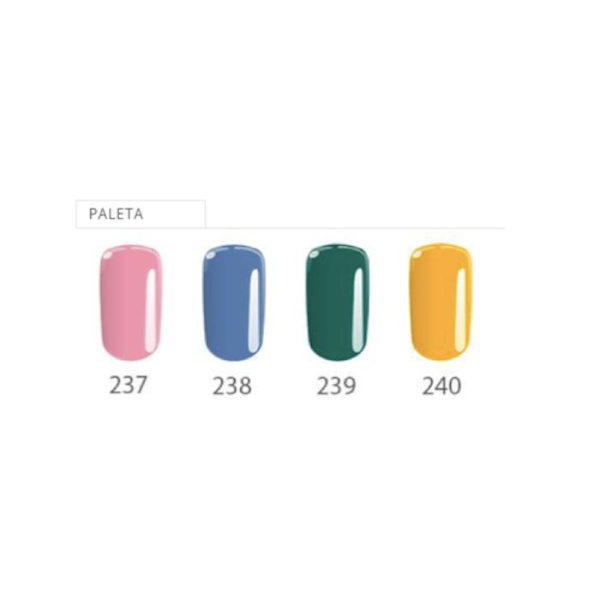4-pakning - Gelelakk - Flexy - Hello Manhattan sett UV gel/LED Multicolor