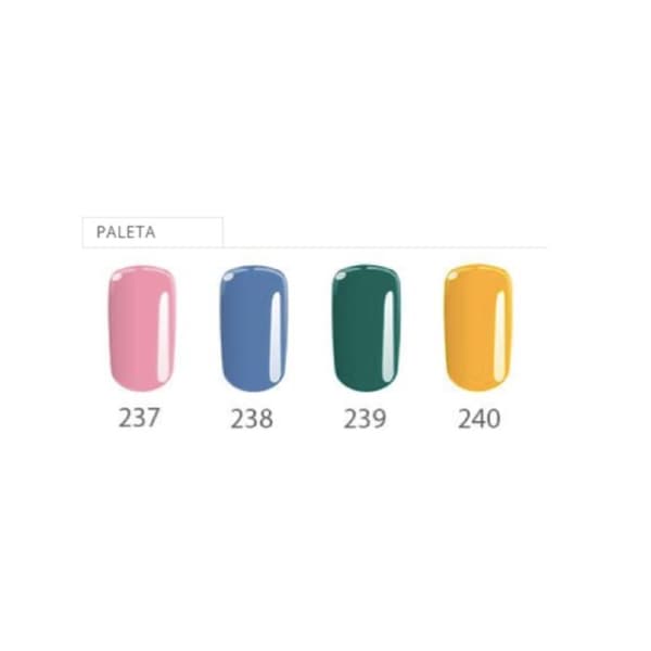 Gellack set 4-pack 4,5 g Flexy Hello Manhattan LED/UV multifärg