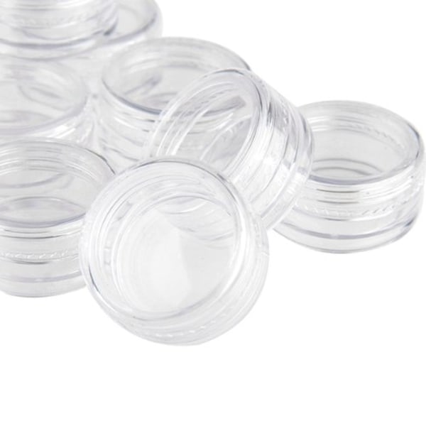 5 opbevaringsglas 10ml Transparent