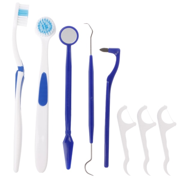 Hammaslääketieteen ja suuhygienian työkalut, hammaskivi - 8 osaa Dark blue