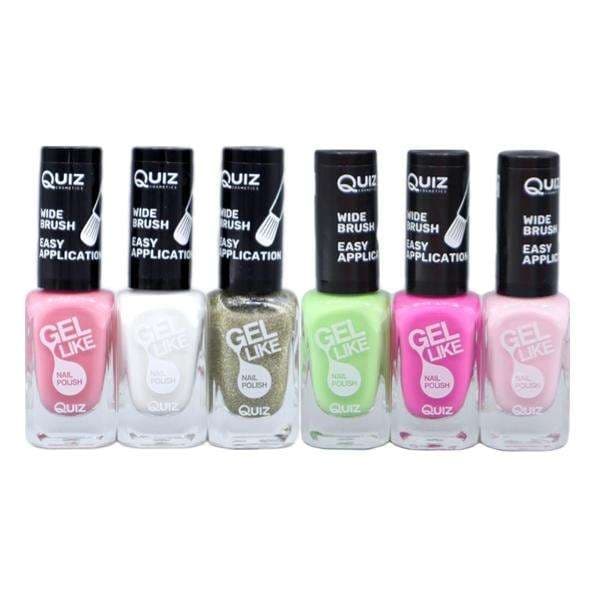 Nagellack set 6-pack 10 ml/flaska multifärg