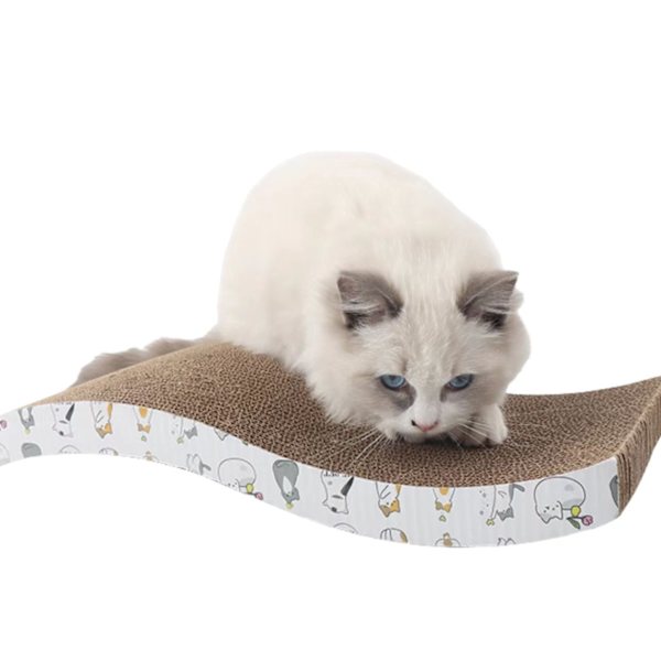 Kradsebræt til kat - Kradsetræ - Kattespids Multicolor