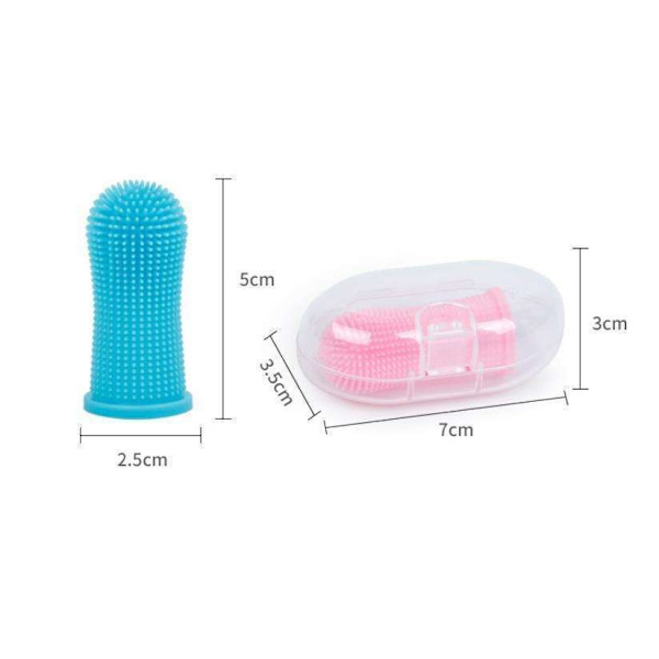 4 kpl koiran hammasharja Pet Finger -hammasharja Hampaiden puhdistus Multicolor