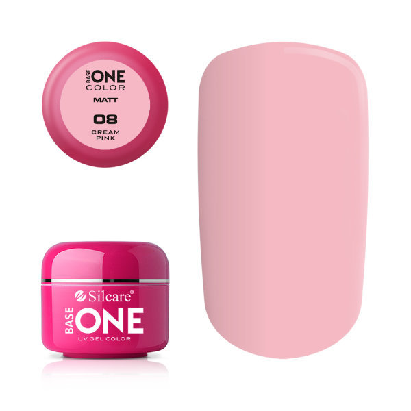 Base one - Matt - Cream pink 5g UV-gel Rosa