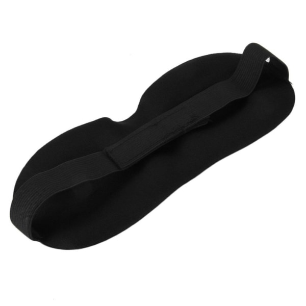 3D Sovemaske / øyemaske / bind for øynene - Sort Black