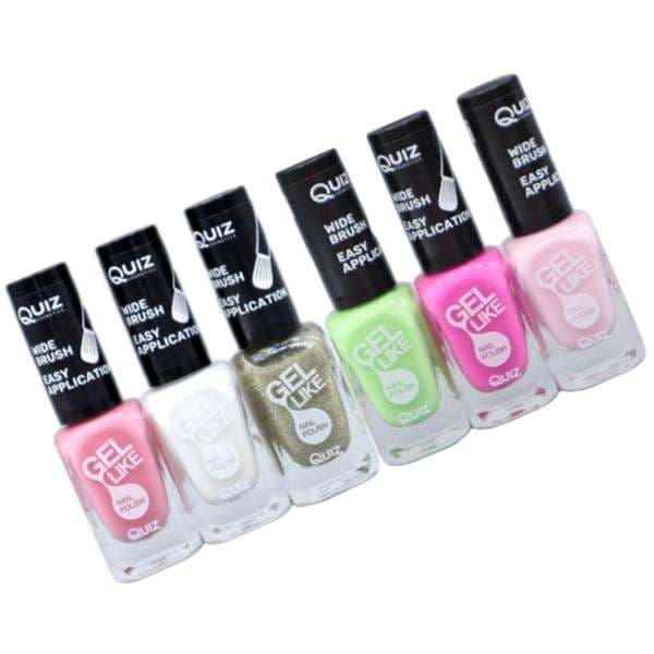 Nagellack set 6-pack 10 ml/flaska multifärg