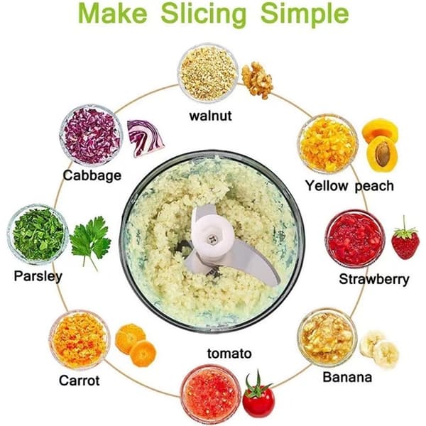 Sipulisilppuri - Manual Kitchen Helper, 500 ml White