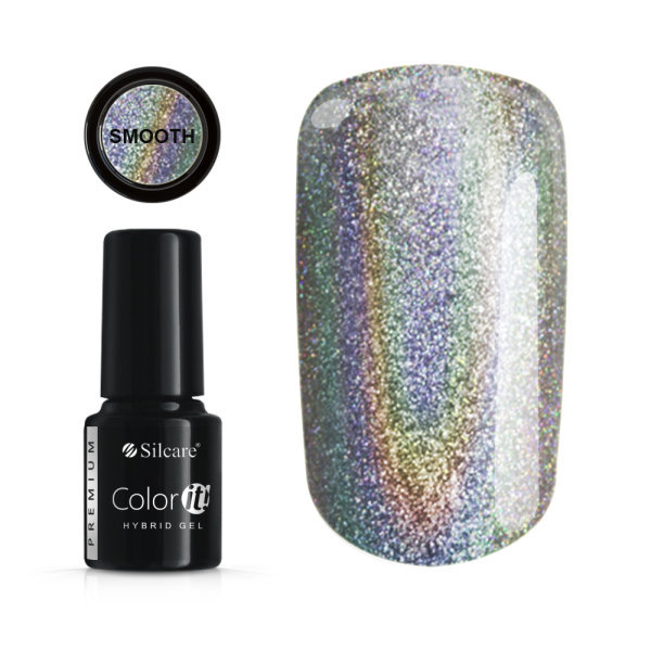 Geelilakka - Color IT - Premium - Smooth holo UV geeli/LED Silver