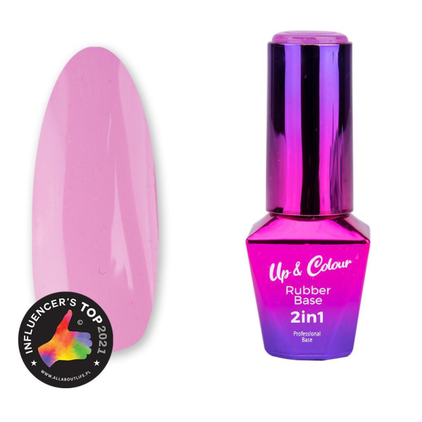 Mollylac - Gummibase 2in1 Up & Color - Nr. 6 - UV-gel / LED - Basl
