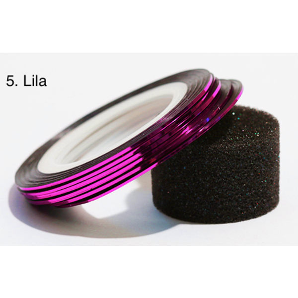 Stripetape, negletape, neglepynt 20 farger 4. Ljus rosa