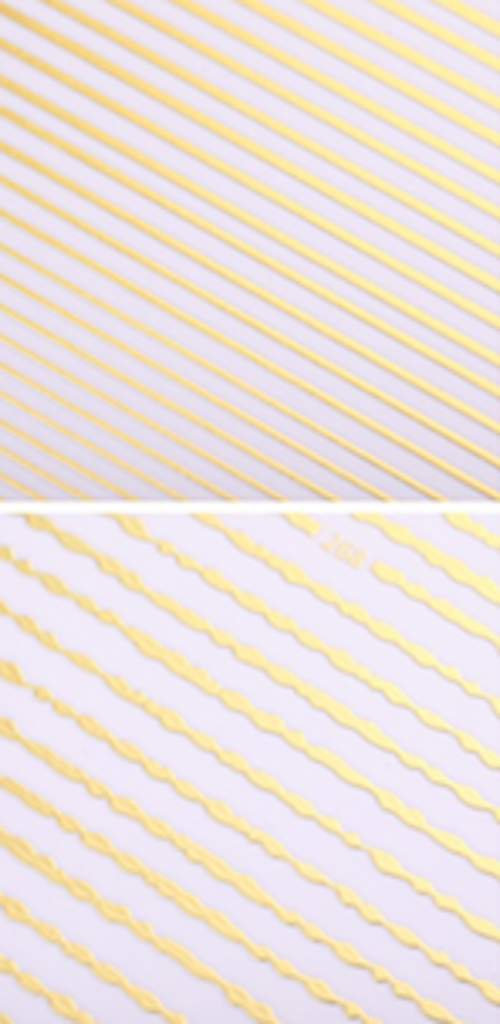 2st Nagelstickers stripes nageldekorationer - Rosé silver guld Silver